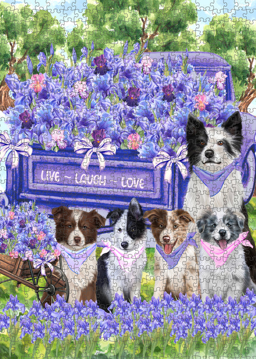 Border Collie Jigsaw Puzzle: Explore a Variety of Personalized Designs, Interlocking Puzzles Games for Adult, Custom, Dog Lover's Gifts