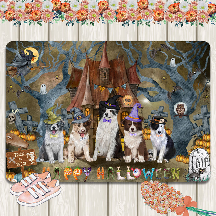 Border Collie Area Rug and Runner: Explore a Variety of Designs, Personalized, Custom, Halloween Indoor Floor Carpet Rugs for Home and Living Room, Pet Gift for Dog Lovers