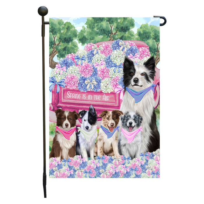 Border Collie Dogs Garden Flag: Explore a Variety of Personalized Designs, Double-Sided, Weather Resistant, Custom, Outdoor Garden Yard Decor for Dog and Pet Lovers