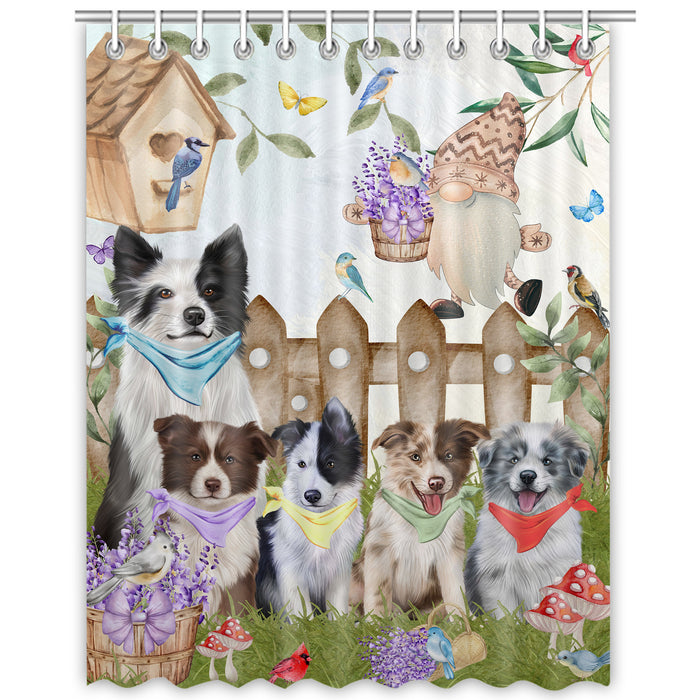 Border Collie Shower Curtain: Explore a Variety of Designs, Custom, Personalized, Waterproof Bathtub Curtains for Bathroom with Hooks, Gift for Dog and Pet Lovers