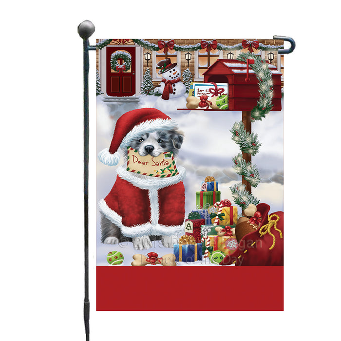 Personalized Happy Holidays Mailbox Border Collie Dog Christmas Custom Garden Flags GFLG-DOTD-A59908