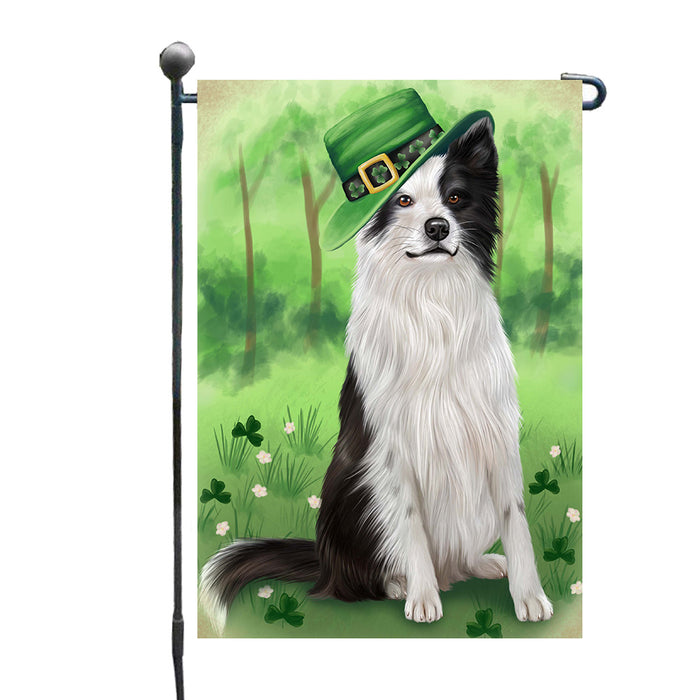 St. Patrick's Day Border Collie Dog Garden Flags Outdoor Decor for Homes and Gardens Double Sided Garden Yard Spring Decorative Vertical Home Flags Garden Porch Lawn Flag for Decorations GFLG68560