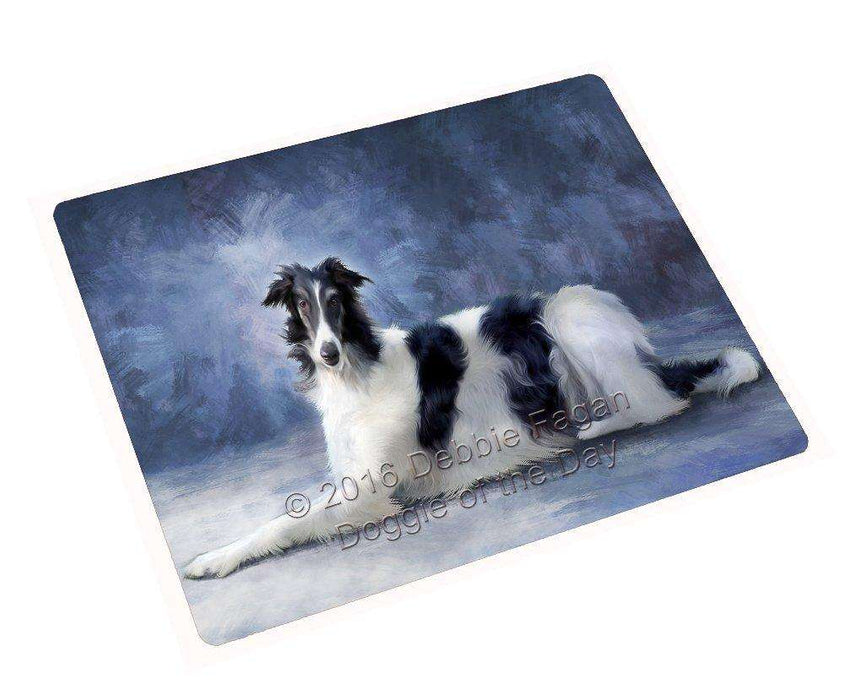 Borzoi Dog Tempered Cutting Board