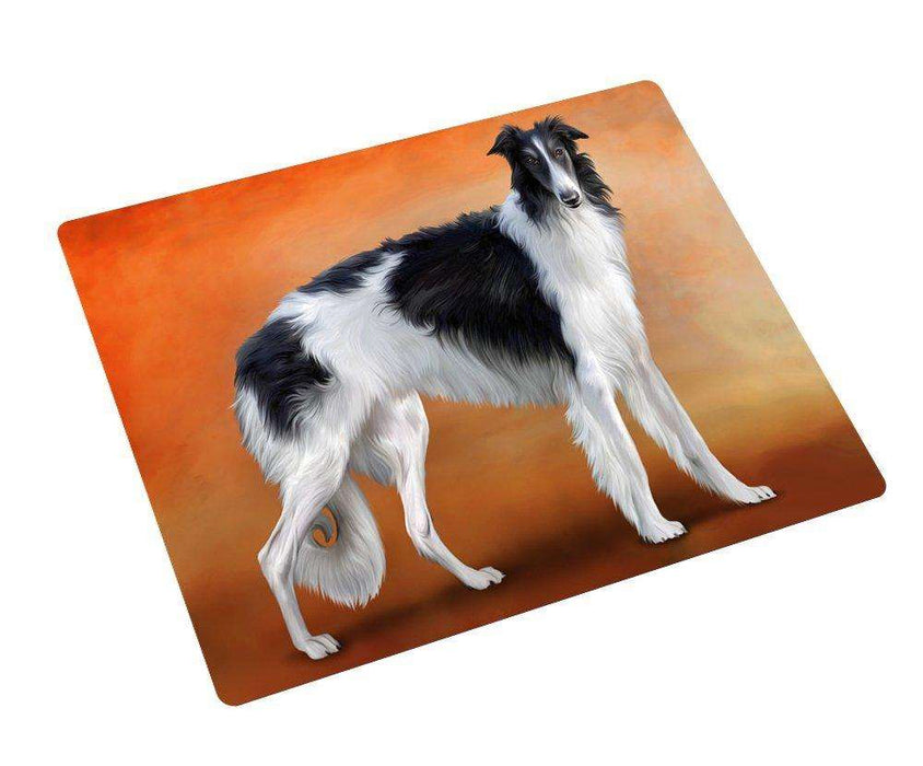 Borzoi Dog Tempered Cutting Board