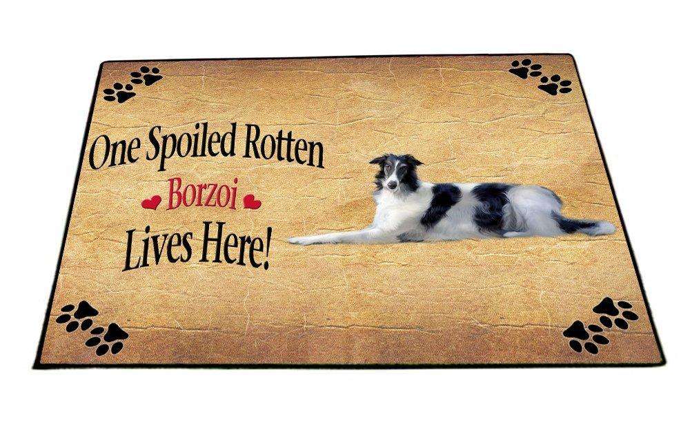 Borzoi Spoiled Rotten Dog Indoor/Outdoor Floormat