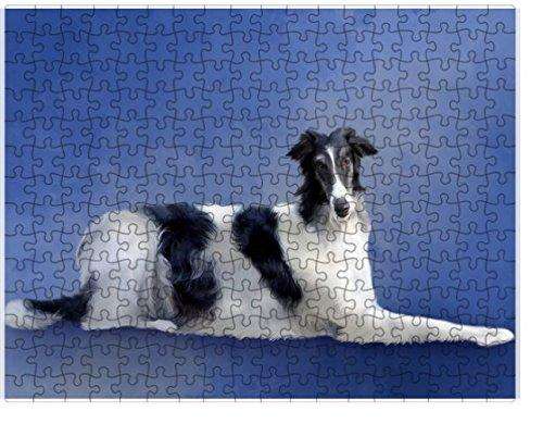 Borzois Dog Puzzle with Photo Tin D037