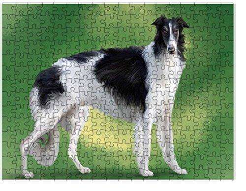 Borzois Dog Puzzle with Photo Tin D039