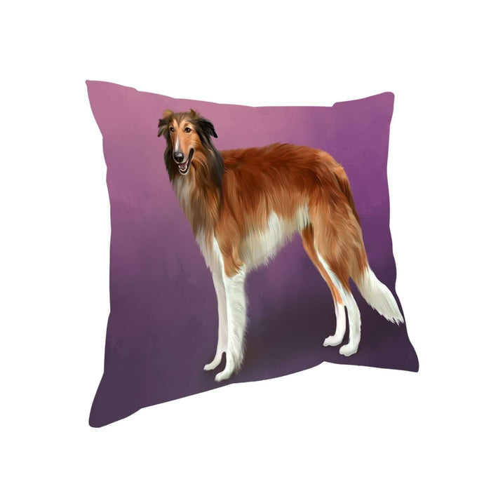 Borzois Dog Throw Pillow D276