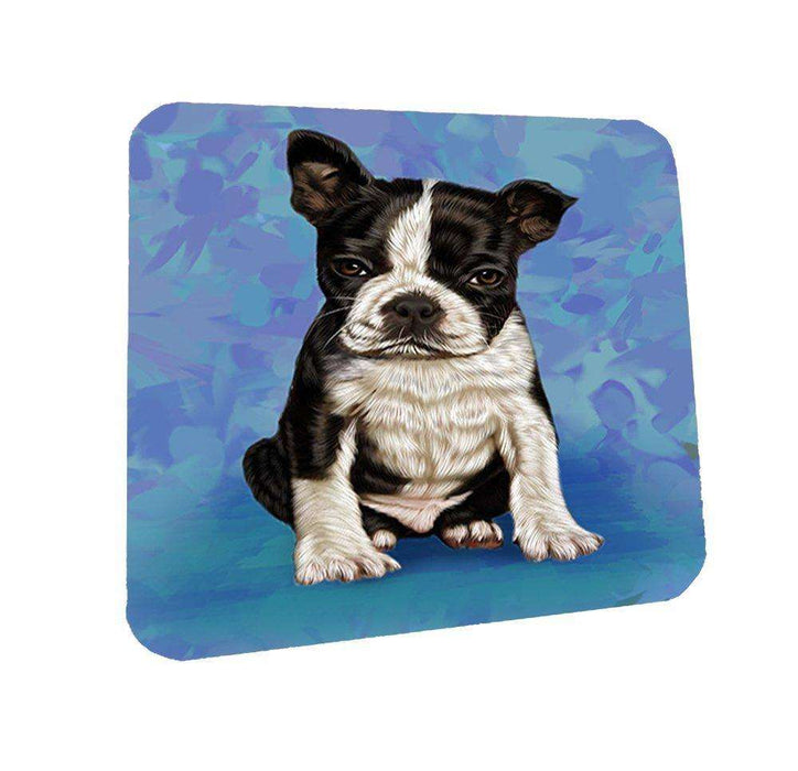 Boston Terrier Dog Coasters Set of 4