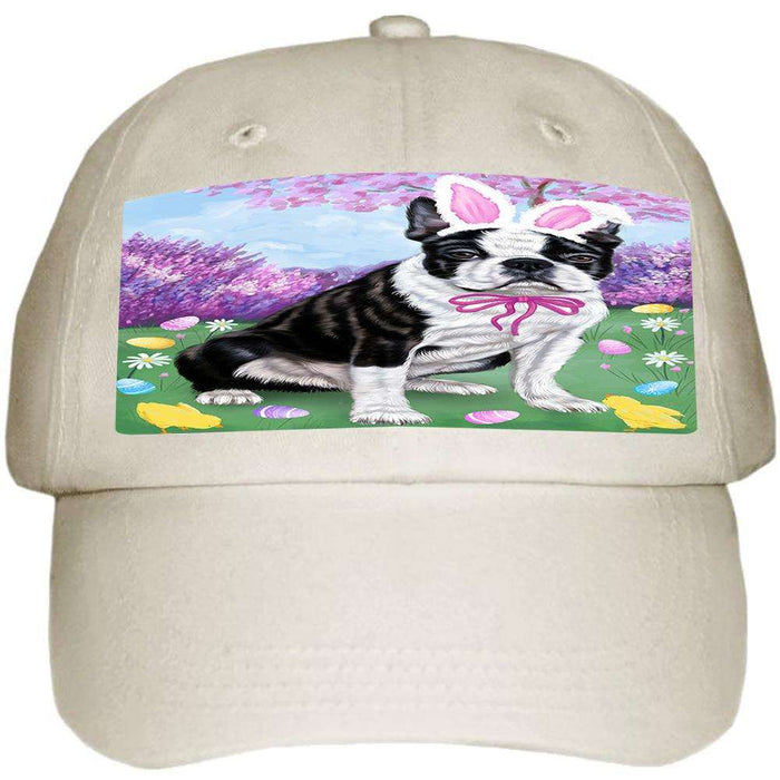 Boston Terrier Dog Easter Holiday Ball Hat Cap HAT50913