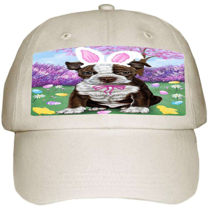 Boston Terrier Dog Easter Holiday Ball Hat Cap HAT50922