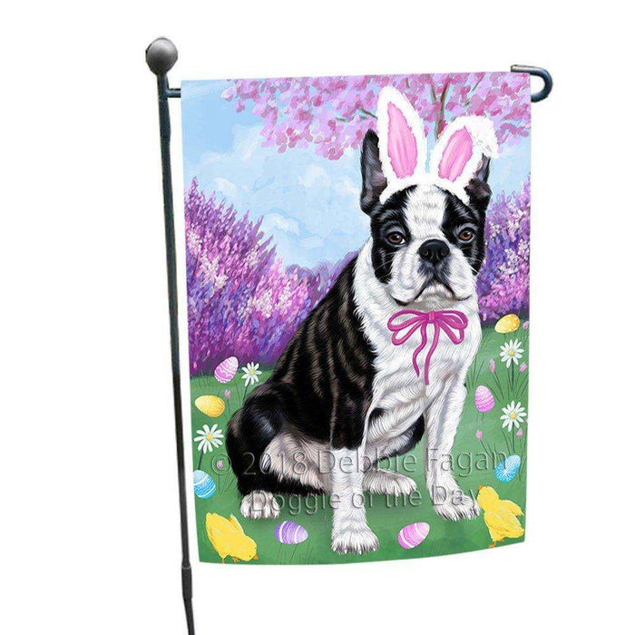 Boston Terrier Dog Easter Holiday Garden Flag GFLG48969