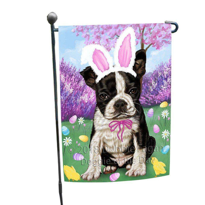 Boston Terrier Dog Easter Holiday Garden Flag GFLG48971
