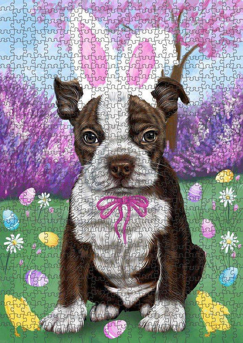 Boston Terrier Dog Easter Holiday Puzzle  PUZL50232