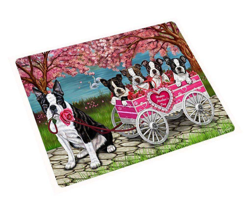 Boston Terrier Mother's Day Cutting Board