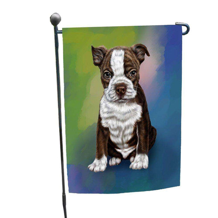 Boston Terrier Puppy Dog Garden Flag