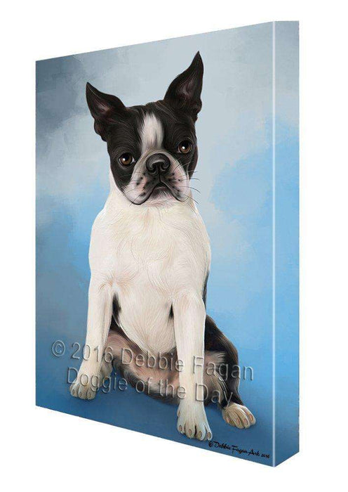 Boston Terriers Dog Canvas Wall Art CV048