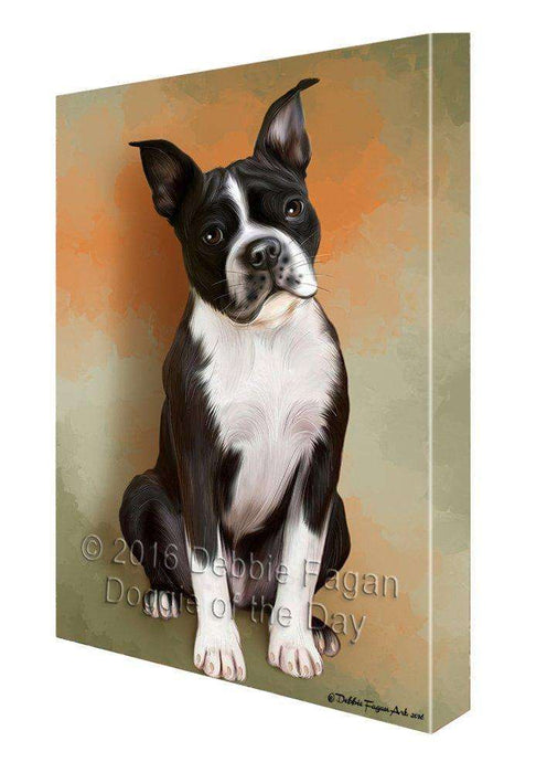Boston Terriers Dog Canvas Wall Art CV049