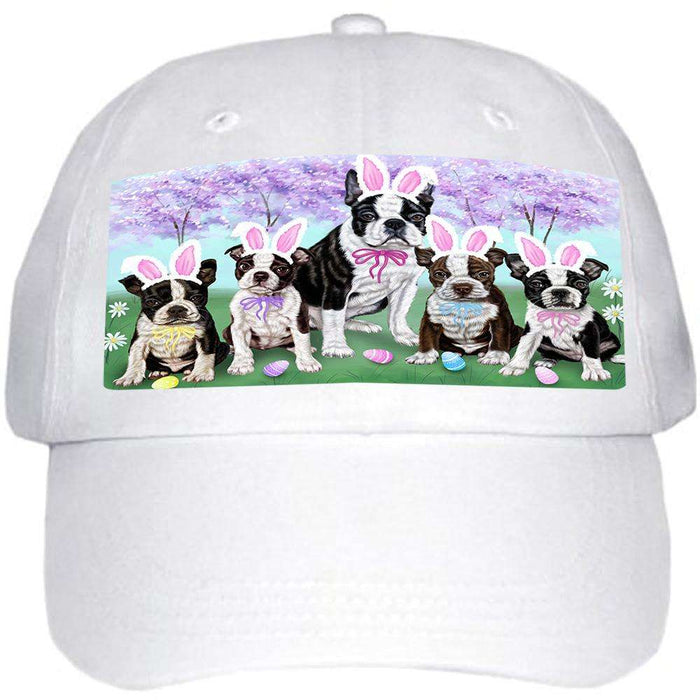 Boston Terriers Dog Easter Holiday Ball Hat Cap HAT50916
