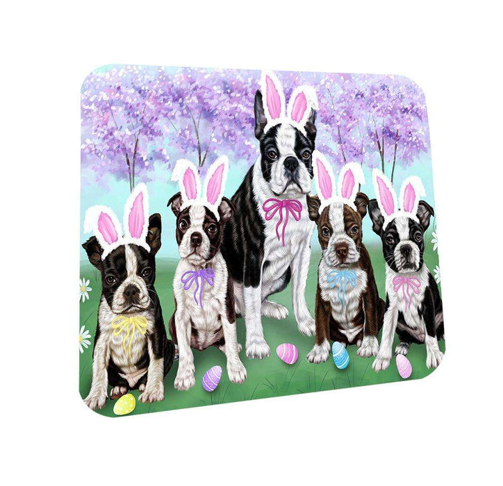 Boston Terriers Dog Easter Holiday Coasters Set of 4 CST49020