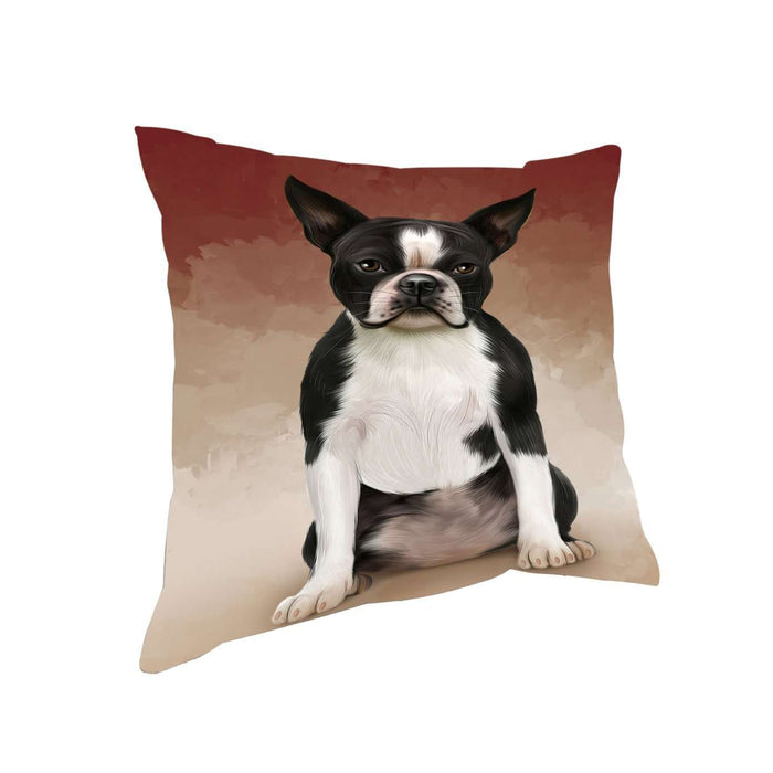 Boston Terriers Dog Throw Pillow D279