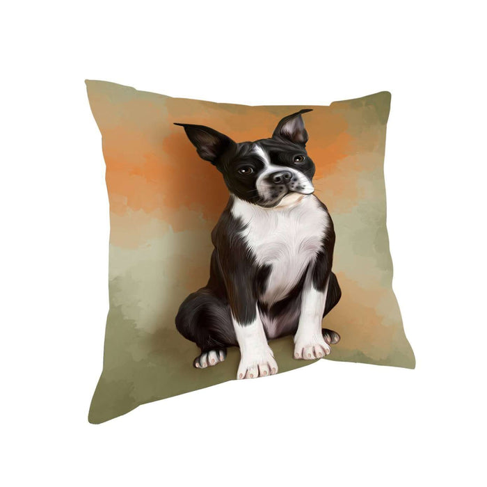 Boston Terriers Dog Throw Pillow D281
