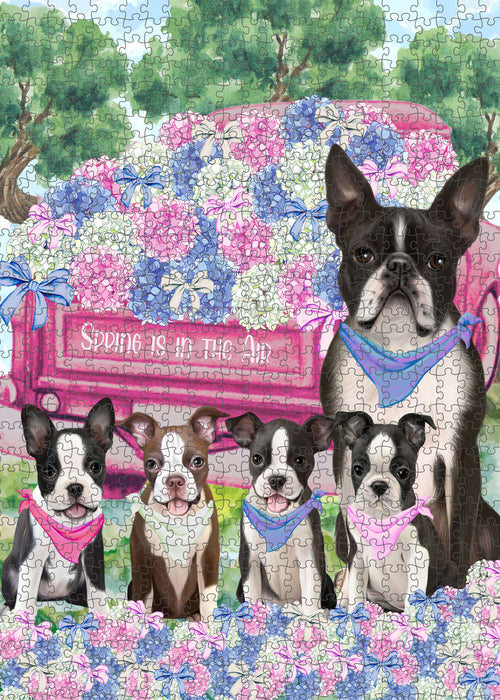 Boston Terrier Jigsaw Puzzle for Adult, Interlocking Puzzles Games, Personalized, Explore a Variety of Designs, Custom, Dog Gift for Pet Lovers