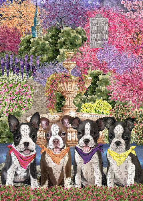 Boston Terrier Jigsaw Puzzle for Adult, Interlocking Puzzles Games, Personalized, Explore a Variety of Designs, Custom, Dog Gift for Pet Lovers