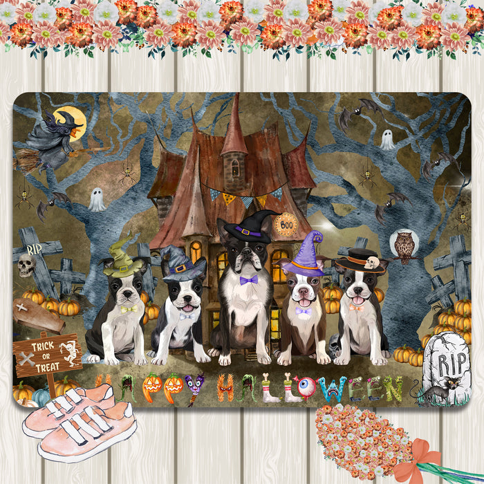Boston Terrier Area Rug and Runner, Explore a Variety of Designs, Custom, Floor Carpet Rugs for Home, Indoor and Living Room, Personalized, Gift for Dog and Pet Lovers