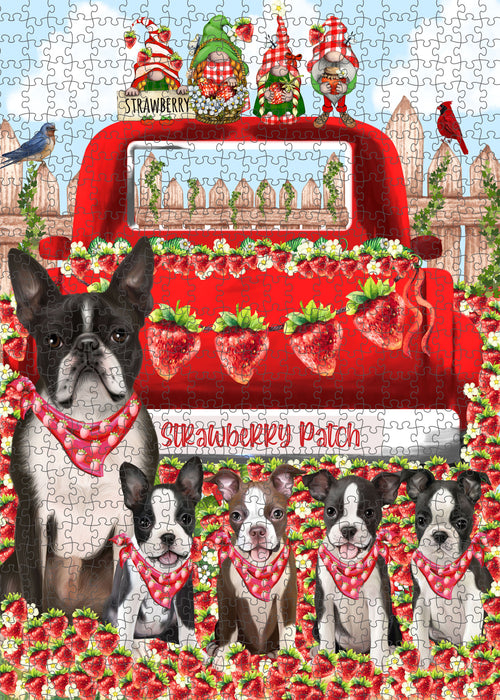 Boston Terrier Jigsaw Puzzle for Adult, Interlocking Puzzles Games, Personalized, Explore a Variety of Designs, Custom, Dog Gift for Pet Lovers