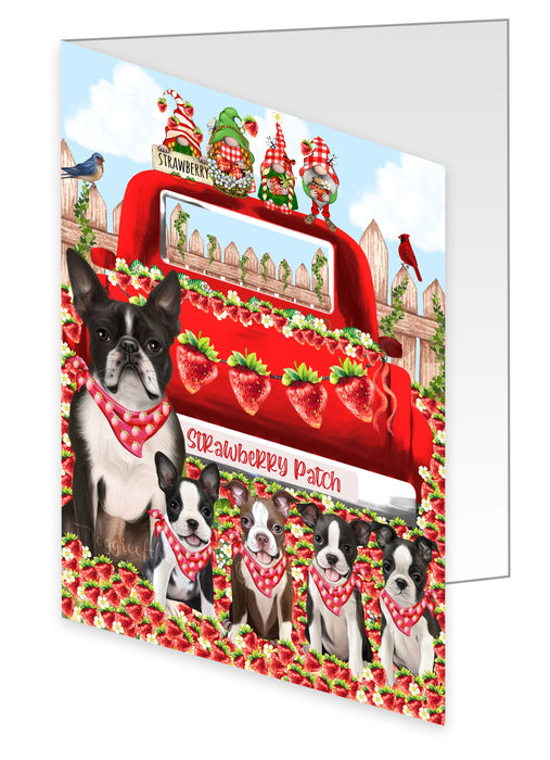 Boston Terrier Greeting Cards & Note Cards with Envelopes, Explore a Variety of Designs, Custom, Personalized, Multi Pack Pet Gift for Dog Lovers