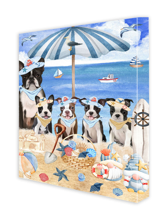 Boston Terrier Canvas: Explore a Variety of Designs, Custom, Digital Art Wall Painting, Personalized, Ready to Hang Halloween Room Decor, Pet Gift for Dog Lovers