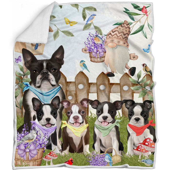 Boston Terrier Blanket: Explore a Variety of Designs, Custom, Personalized, Cozy Sherpa, Fleece and Woven, Dog Gift for Pet Lovers