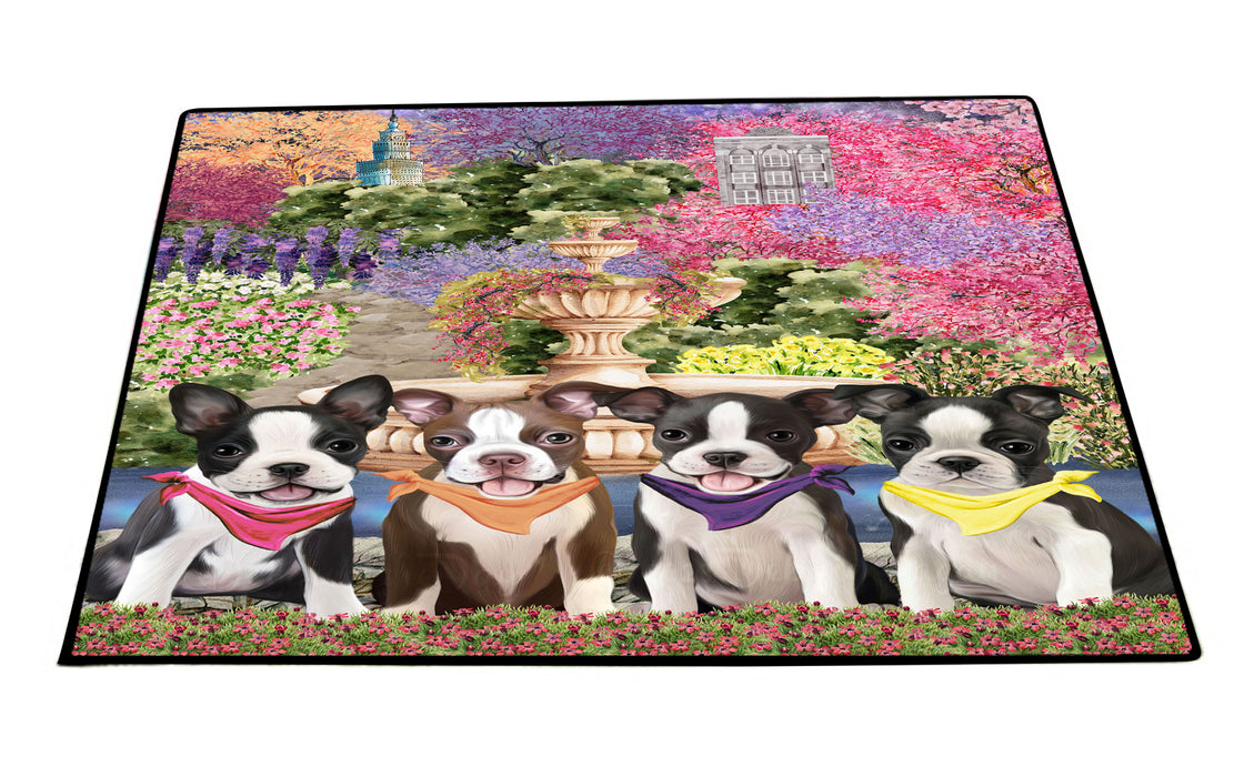 Boston Terrier Floor Mat and Door Mats, Explore a Variety of Designs, Personalized, Anti-Slip Welcome Mat for Outdoor and Indoor, Custom Gift for Dog Lovers