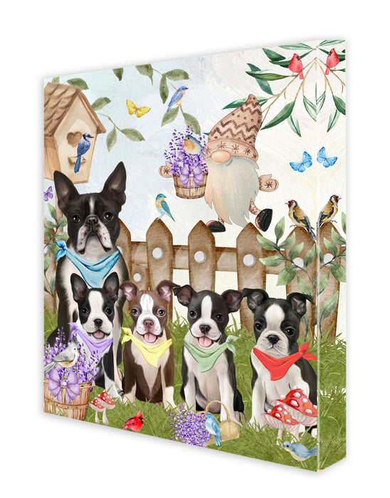 Boston Terrier Canvas: Explore a Variety of Designs, Digital Art Wall Painting, Personalized, Custom, Ready to Hang Room Decoration, Gift for Pet & Dog Lovers