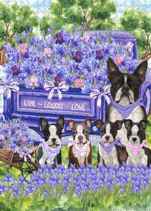 Boston Terrier Jigsaw Puzzle: Explore a Variety of Personalized Designs, Interlocking Puzzles Games for Adult, Custom, Dog Lover's Gifts