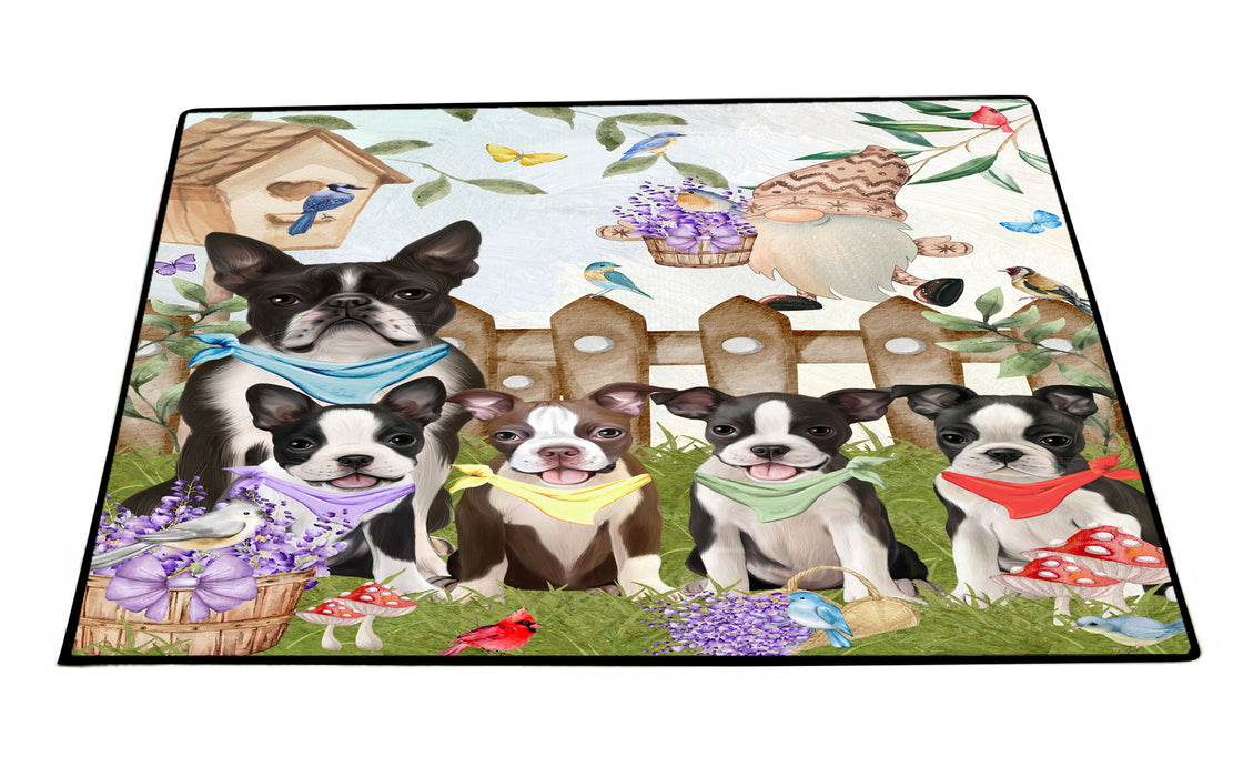 Boston Terrier Floor Mat: Explore a Variety of Designs, Anti-Slip Doormat for Indoor and Outdoor Welcome Mats, Personalized, Custom, Pet and Dog Lovers Gift