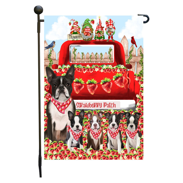 Boston Terrier Dogs Garden Flag: Explore a Variety of Custom Designs, Double-Sided, Personalized, Weather Resistant, Garden Outside Yard Decor, Dog Gift for Pet Lovers