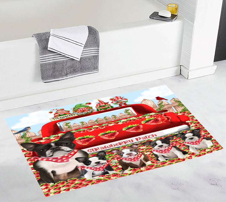 Boston Terrier Bath Mat: Explore a Variety of Designs, Custom, Personalized, Anti-Slip Bathroom Rug Mats, Gift for Dog and Pet Lovers