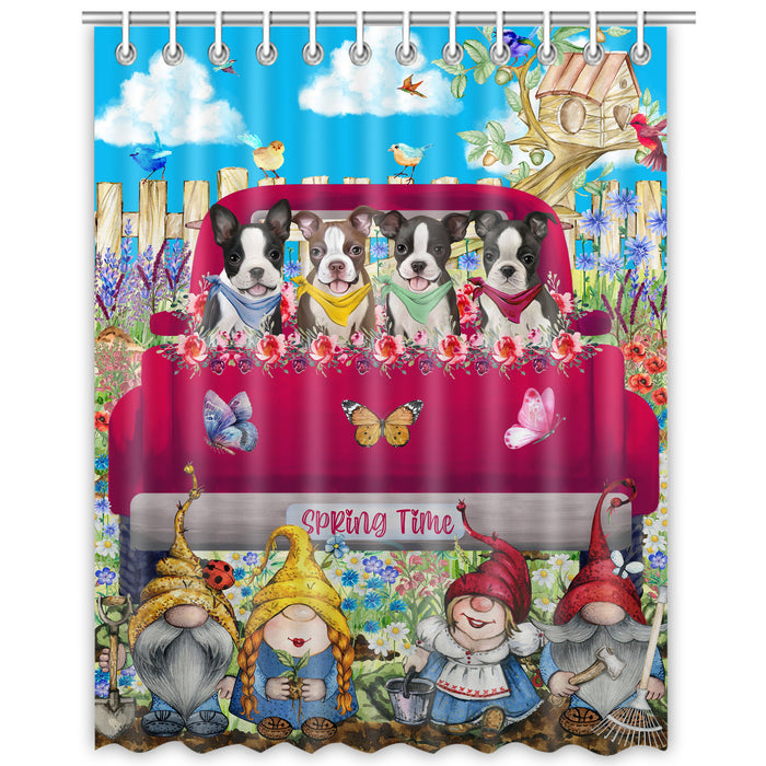 Boston Terrier Shower Curtain: Explore a Variety of Designs, Bathtub Curtains for Bathroom Decor with Hooks, Custom, Personalized, Dog Gift for Pet Lovers