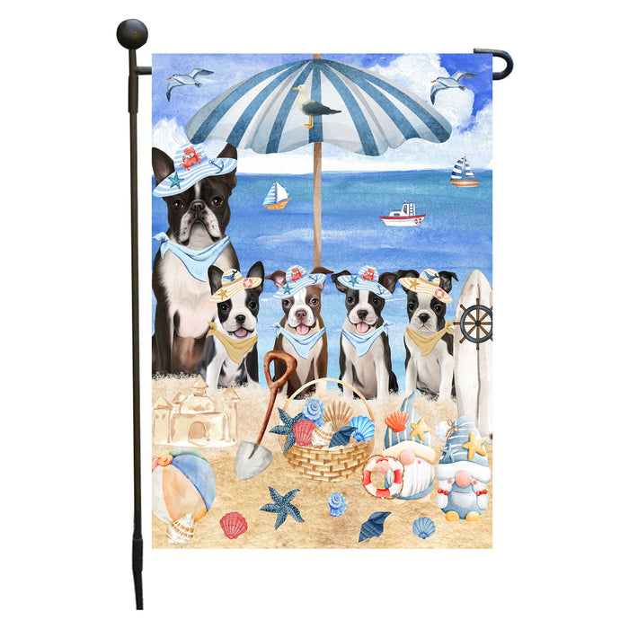 Boston Terrier Dogs Garden Flag, Double-Sided Outdoor Yard Garden Decoration, Explore a Variety of Designs, Custom, Weather Resistant, Personalized, Flags for Dog and Pet Lovers