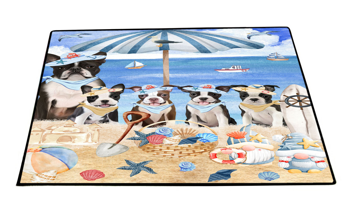 Boston Terrier Floor Mat and Door Mats, Explore a Variety of Designs, Personalized, Anti-Slip Welcome Mat for Outdoor and Indoor, Custom Gift for Dog Lovers