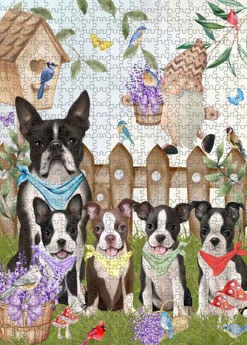 Boston Terrier Jigsaw Puzzle: Explore a Variety of Personalized Designs, Interlocking Puzzles Games for Adult, Custom, Dog Lover's Gifts