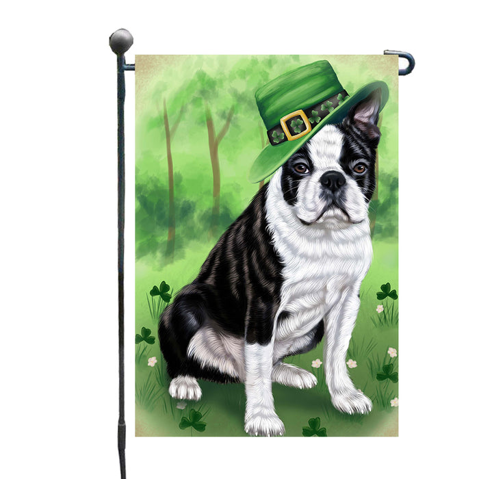 St. Patrick's Day Boston Terrier Dog Garden Flags Outdoor Decor for Homes and Gardens Double Sided Garden Yard Spring Decorative Vertical Home Flags Garden Porch Lawn Flag for Decorations GFLG68565