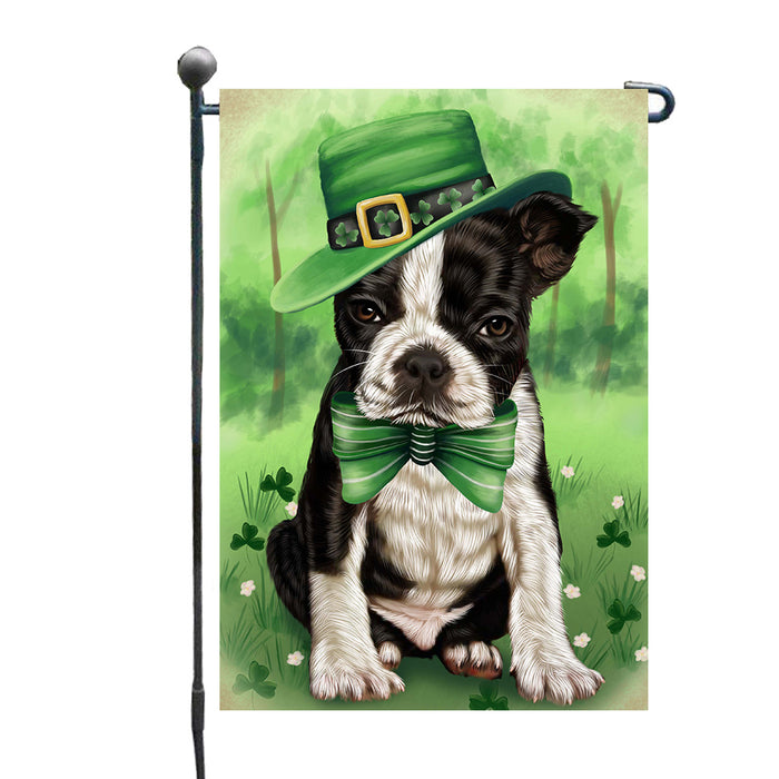 St. Patrick's Day Boston Terrier Dog Garden Flags Outdoor Decor for Homes and Gardens Double Sided Garden Yard Spring Decorative Vertical Home Flags Garden Porch Lawn Flag for Decorations GFLG68566