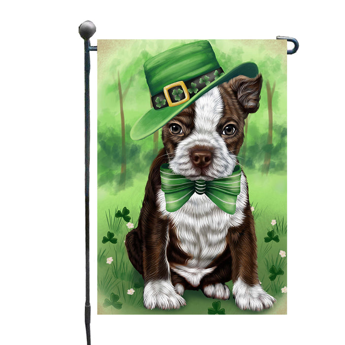 St. Patrick's Day Boston Terrier Dog Garden Flags Outdoor Decor for Homes and Gardens Double Sided Garden Yard Spring Decorative Vertical Home Flags Garden Porch Lawn Flag for Decorations GFLG68567
