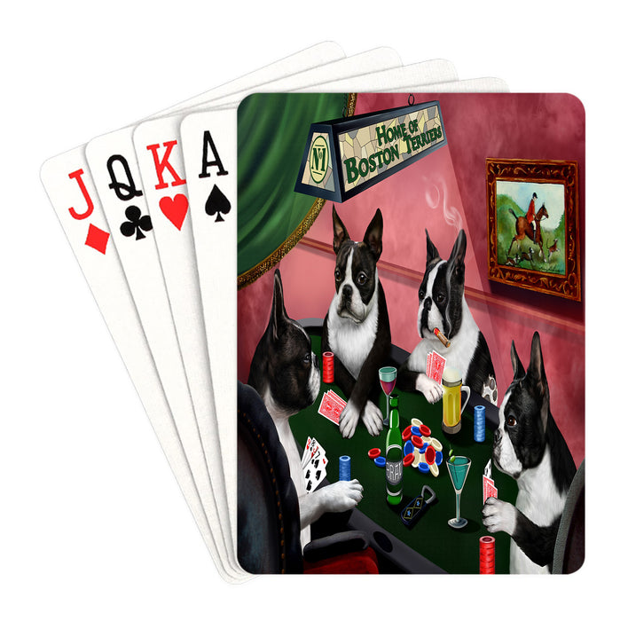 Home of Boston Dogs Playing Poker Playing Card Decks