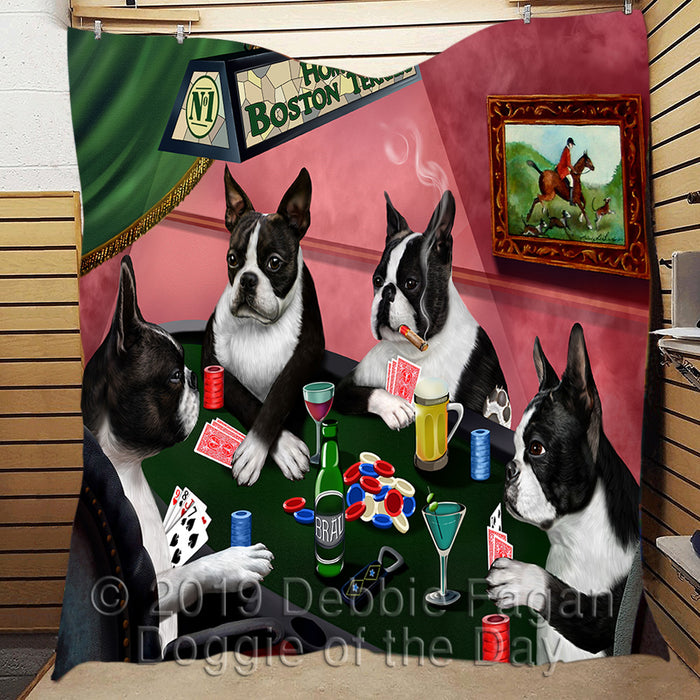 Home of  Boston Dogs Playing Poker Quilt