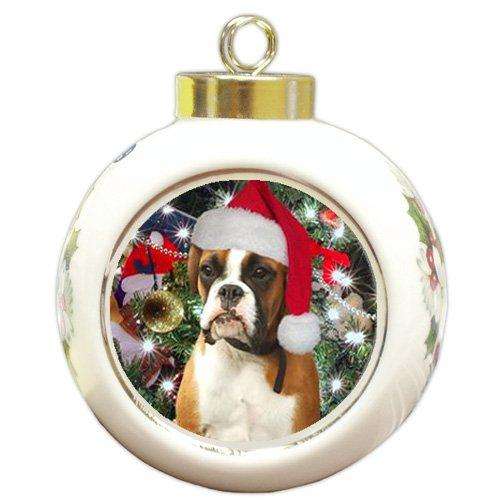 Boxer Dog Christmas Holiday Ornament