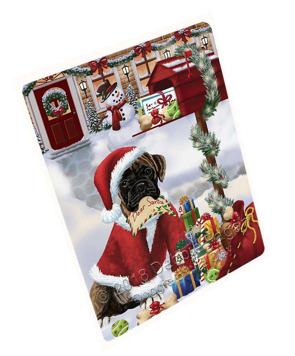 Boxer Dog Dear Santa Letter Christmas Holiday Mailbox Blanket BLNKT102234